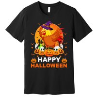 Boo Ghost Scary Pumpkin Moon Witch Rooster Halloween Premium T-Shirt