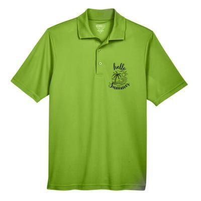 Beach Gift S Hello Summer Gift Men's Origin Performance Pique Polo