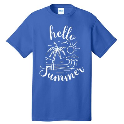 Beach Gift S Hello Summer Gift Tall T-Shirt