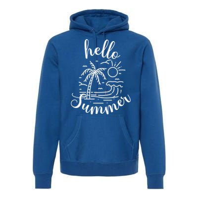 Beach Gift S Hello Summer Gift Premium Hoodie