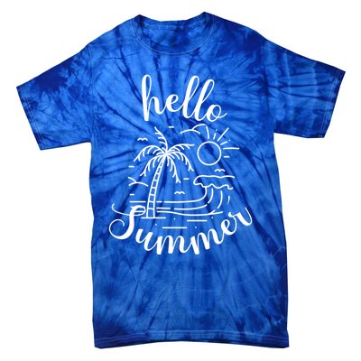 Beach Gift S Hello Summer Gift Tie-Dye T-Shirt