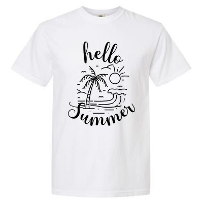 Beach Gift S Hello Summer Gift Garment-Dyed Heavyweight T-Shirt