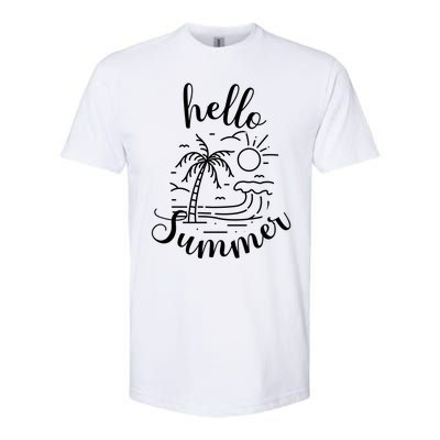 Beach Gift S Hello Summer Gift Softstyle CVC T-Shirt