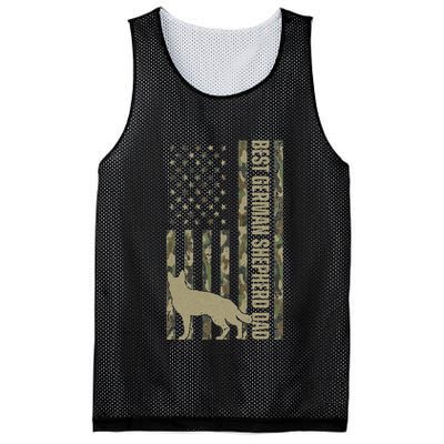 Best German Shepherd Dog Dad Camouflage American Flag Mesh Reversible Basketball Jersey Tank