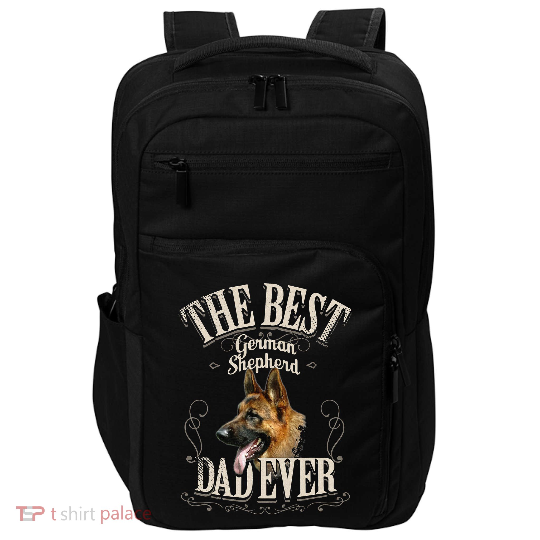 Best German Shepherd Dad Ever Funny Dog Lover Gifts Impact Tech Backpack