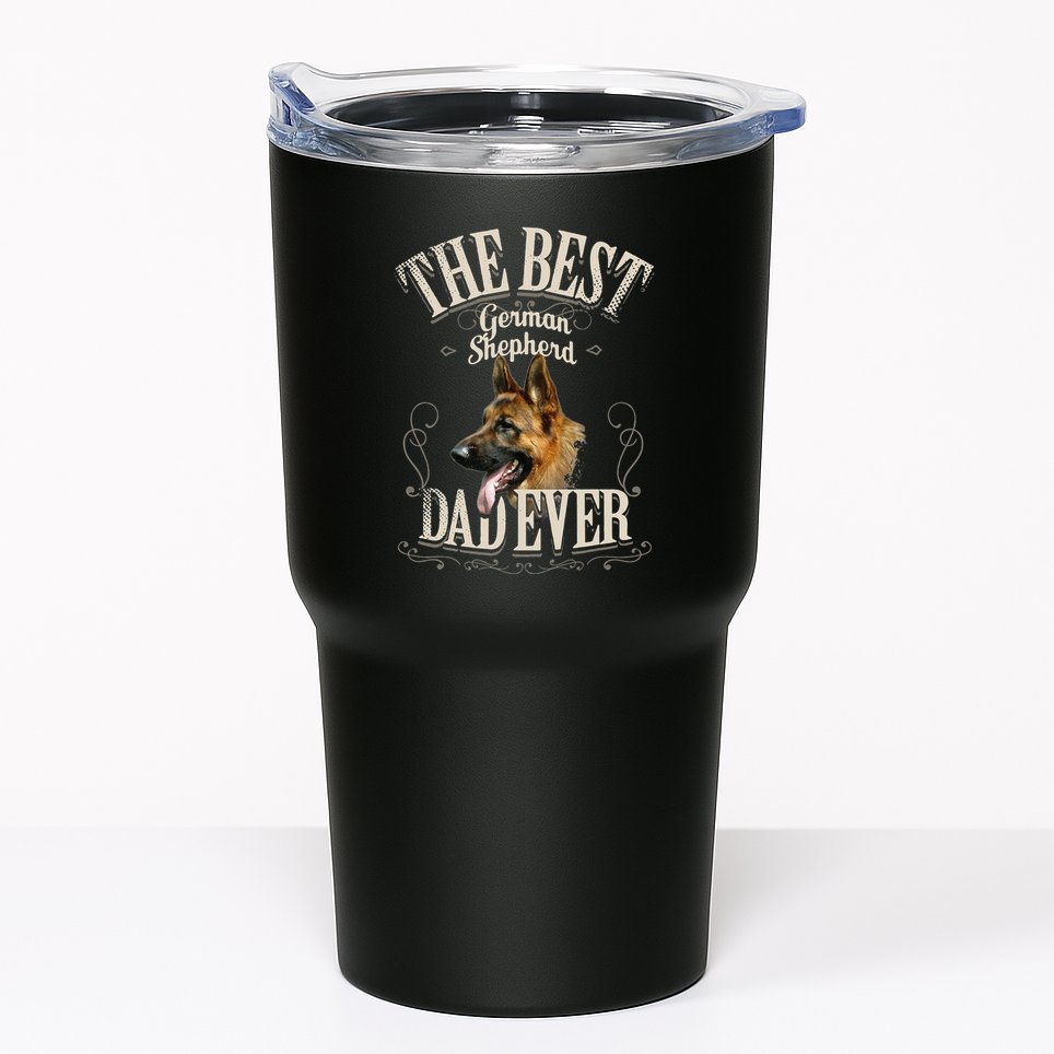 Best German Shepherd Dad Ever Funny Dog Lover Gifts Tumbler