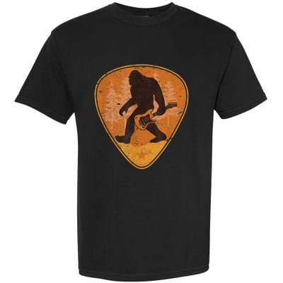 Bigfoot Guitar Sasquatch Yeti Guitarist Music Men Garment-Dyed Heavyweight T-Shirt