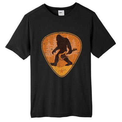 Bigfoot Guitar Sasquatch Yeti Guitarist Music Men Tall Fusion ChromaSoft Performance T-Shirt