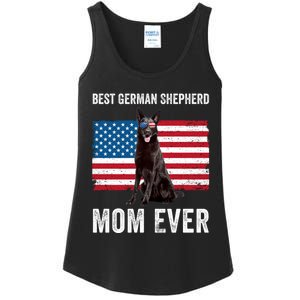 Best German Shepherd Mom Ever 4th Of July Gsd Mom Ladies Essential Tank