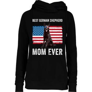 Best German Shepherd Mom Ever 4th Of July Gsd Mom Womens Funnel Neck Pullover Hood