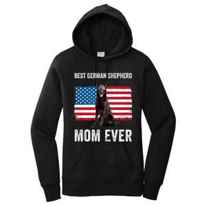 Best German Shepherd Mom Ever 4th Of July Gsd Mom Women's Pullover Hoodie