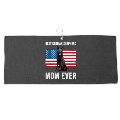 Best German Shepherd Mom Ever 4th Of July Gsd Mom Large Microfiber Waffle Golf Towel