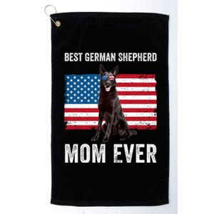 Best German Shepherd Mom Ever 4th Of July Gsd Mom Platinum Collection Golf Towel