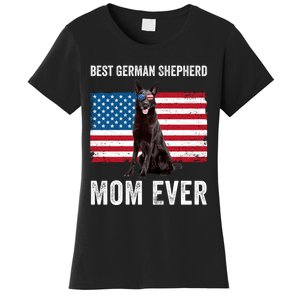 Best German Shepherd Mom Ever 4th Of July Gsd Mom Women's T-Shirt