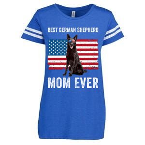 Best German Shepherd Mom Ever 4th Of July Gsd Mom Enza Ladies Jersey Football T-Shirt