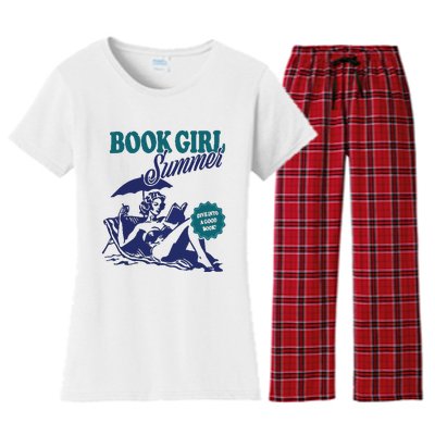 Book Girl Summer Women's Flannel Pajama Set