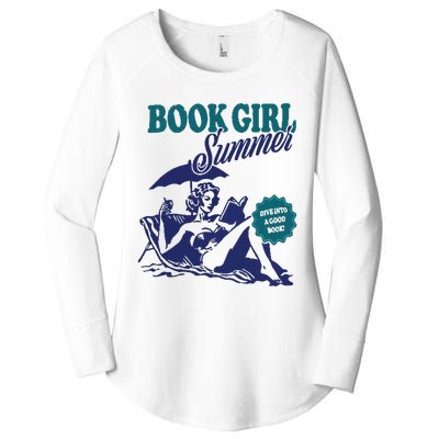 Book Girl Summer Women's Perfect Tri Tunic Long Sleeve Shirt