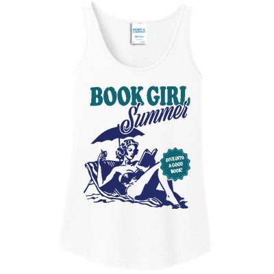 Book Girl Summer Ladies Essential Tank