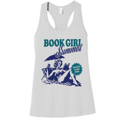 Book Girl Summer Women's Racerback Tank