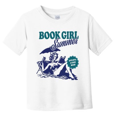 Book Girl Summer Toddler T-Shirt