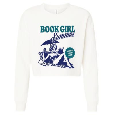 Book Girl Summer Cropped Pullover Crew