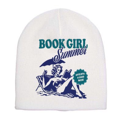 Book Girl Summer Short Acrylic Beanie