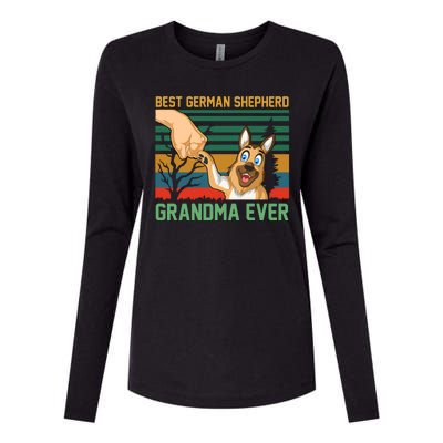 Best German Shepherd Grandma Ever Womens Cotton Relaxed Long Sleeve T-Shirt