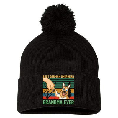 Best German Shepherd Grandma Ever Pom Pom 12in Knit Beanie