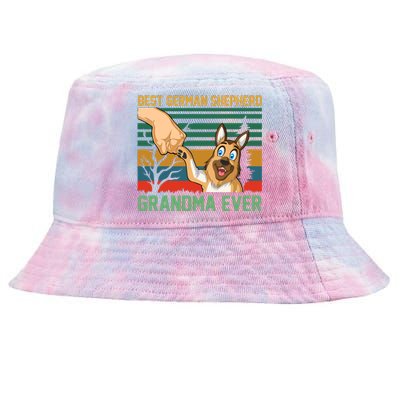 Best German Shepherd Grandma Ever Tie-Dyed Bucket Hat