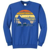 Black Ger Shepherd Dog Sunset Gift Sweatshirt