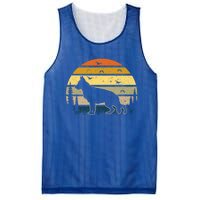 Black Ger Shepherd Dog Sunset Gift Mesh Reversible Basketball Jersey Tank