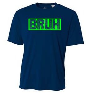 Bruh Gamer Slang Meme Design Funny Saying Bruh Gamers Cooling Performance Crew T-Shirt