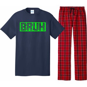 Bruh Gamer Slang Meme Design Funny Saying Bruh Gamers Pajama Set