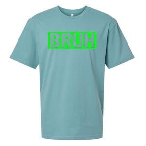 Bruh Gamer Slang Meme Design Funny Saying Bruh Gamers Sueded Cloud Jersey T-Shirt