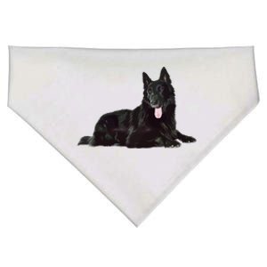 Black Ger Shepherd Rare Black Ger Shepherd Realistic Funny Gift USA-Made Doggie Bandana