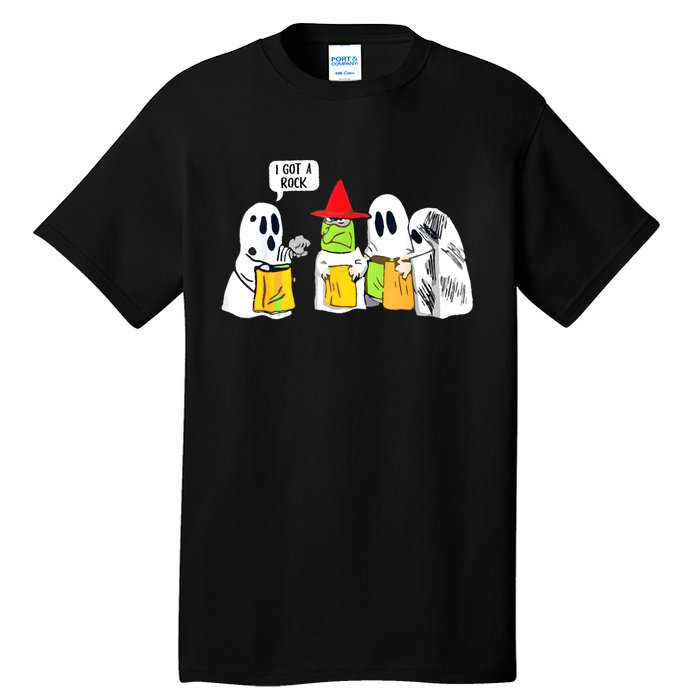 Boo Ghost Scary I Got A Rock Funny Halloween Tall T-Shirt