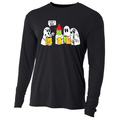 Boo Ghost Scary I Got A Rock Funny Halloween Cooling Performance Long Sleeve Crew