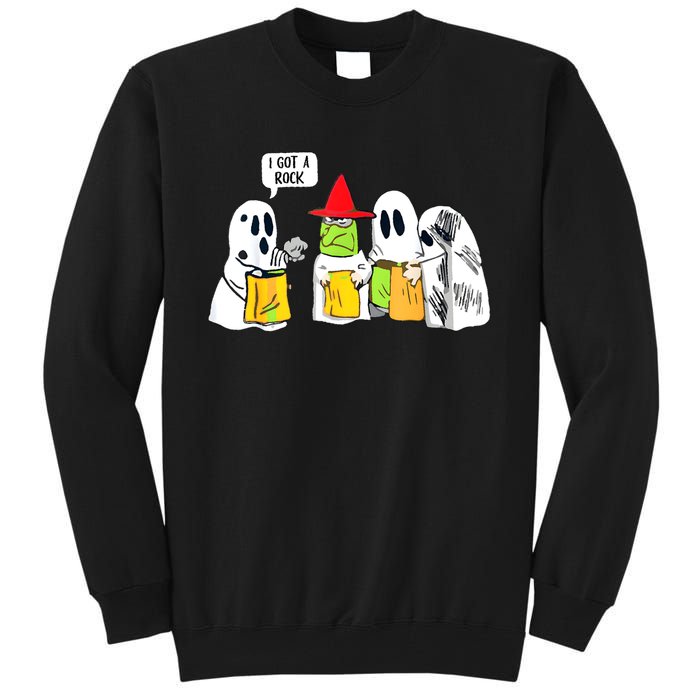 Boo Ghost Scary I Got A Rock Funny Halloween Tall Sweatshirt