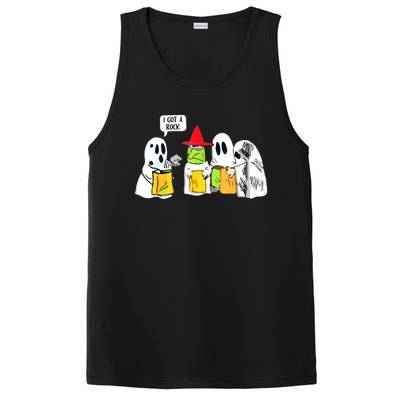 Boo Ghost Scary I Got A Rock Funny Halloween PosiCharge Competitor Tank