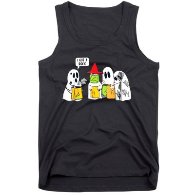 Boo Ghost Scary I Got A Rock Funny Halloween Tank Top