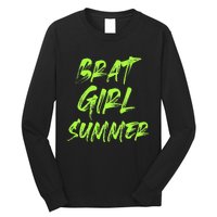 Brat Girl Summer Funny Vintage Summer Long Sleeve Shirt