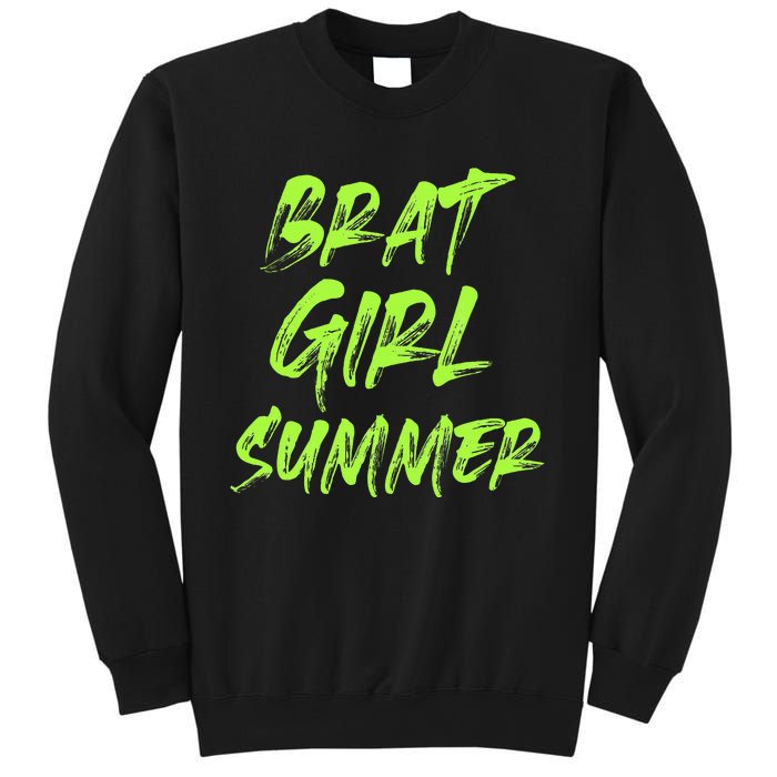 Brat Girl Summer Funny Vintage Summer Sweatshirt