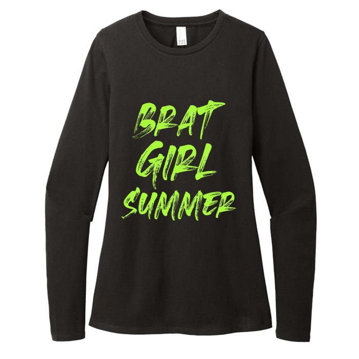 Brat Girl Summer Funny Vintage Summer Womens CVC Long Sleeve Shirt