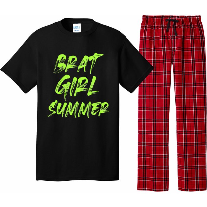 Brat Girl Summer Funny Vintage Summer Pajama Set