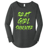 Brat Girl Summer Funny Vintage Summer Women's Perfect Tri Tunic Long Sleeve Shirt