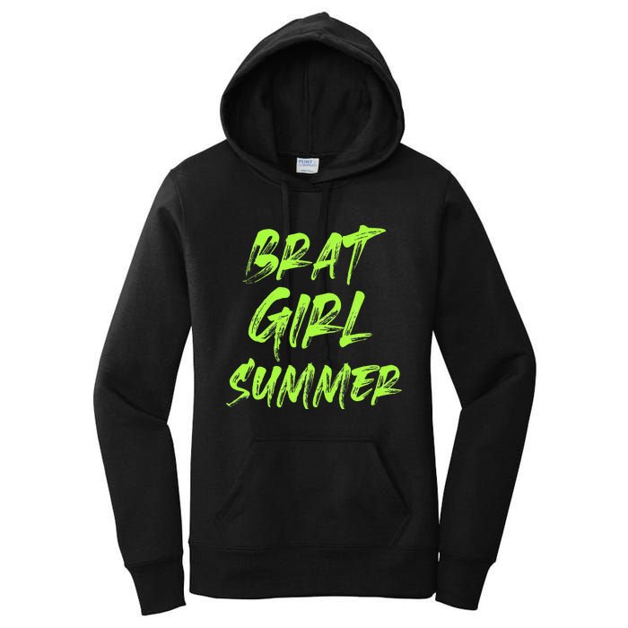 Brat Girl Summer Funny Vintage Summer Women's Pullover Hoodie