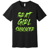 Brat Girl Summer Funny Vintage Summer Premium T-Shirt