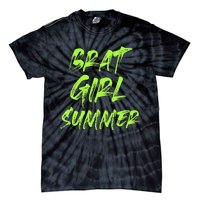 Brat Girl Summer Funny Vintage Summer Tie-Dye T-Shirt