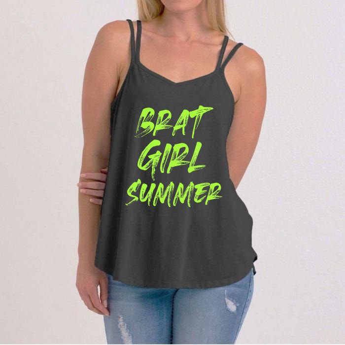 Brat Girl Summer Funny Vintage Summer Women's Strappy Tank