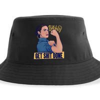 Bitches Get Shit Done Aoc Alexandria Ocasio Cortez Gift Sustainable Bucket Hat
